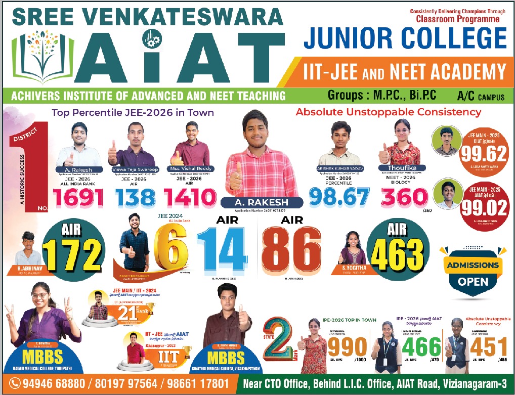 Poster announcing All India Rank 6 in JEE B.Planning 2024 for Karthikeya Reddy